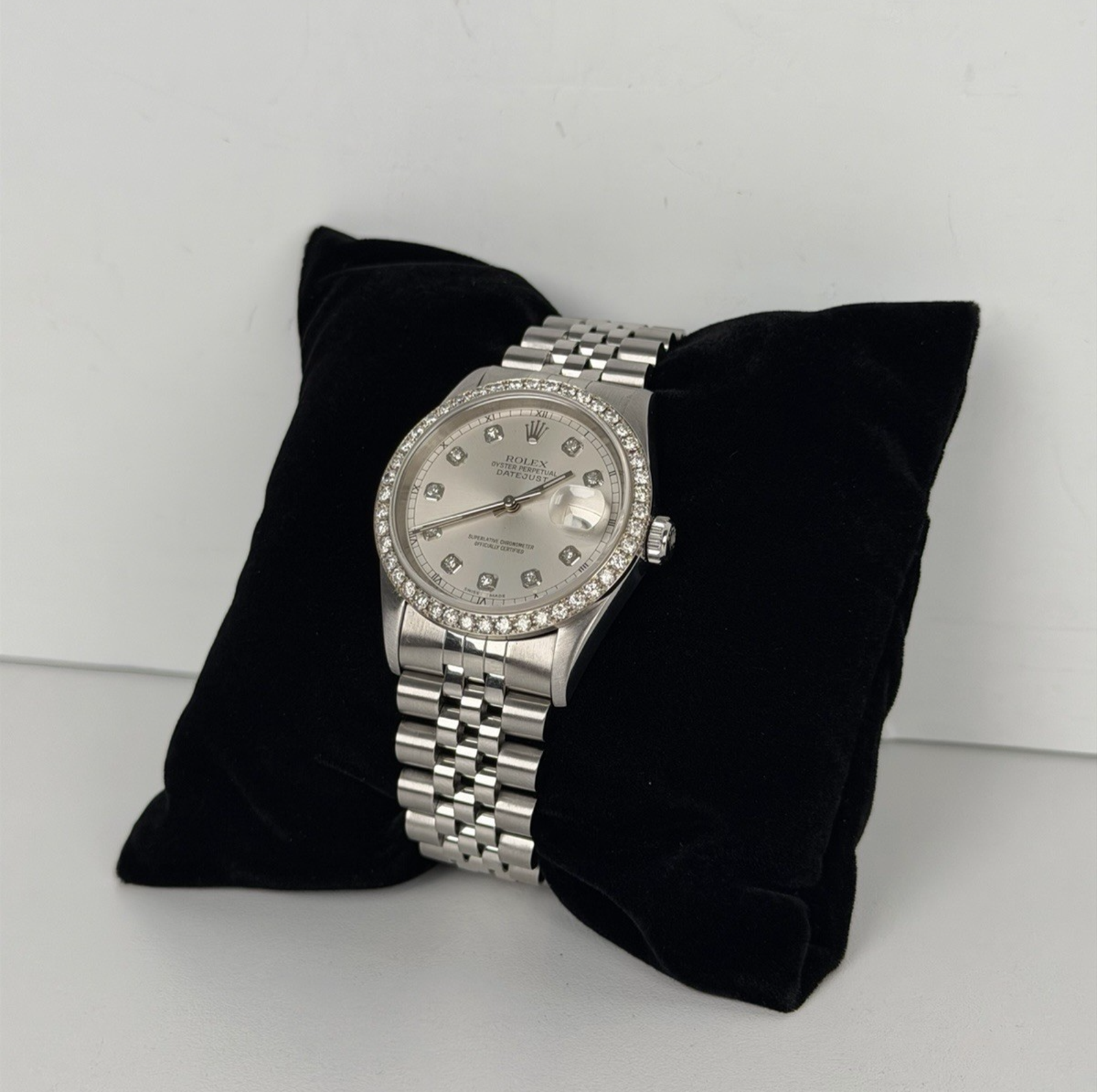 Rolex 16220 Datejust 36mm Stainless Steel Custom Bezel  Dial Jubilee Bracelet